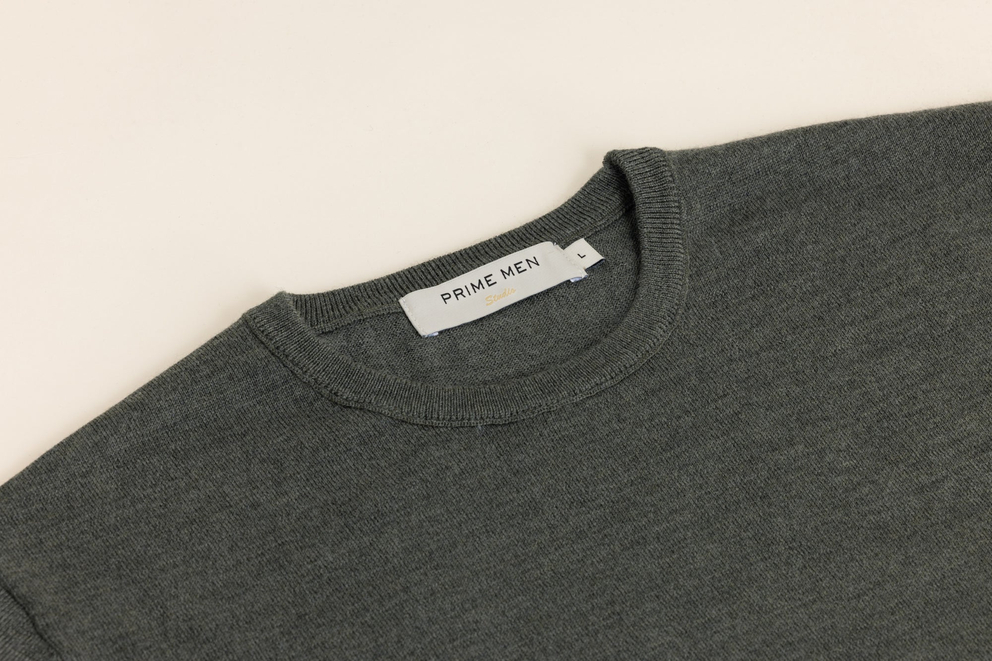MERINO CREW KNIT OLIVE