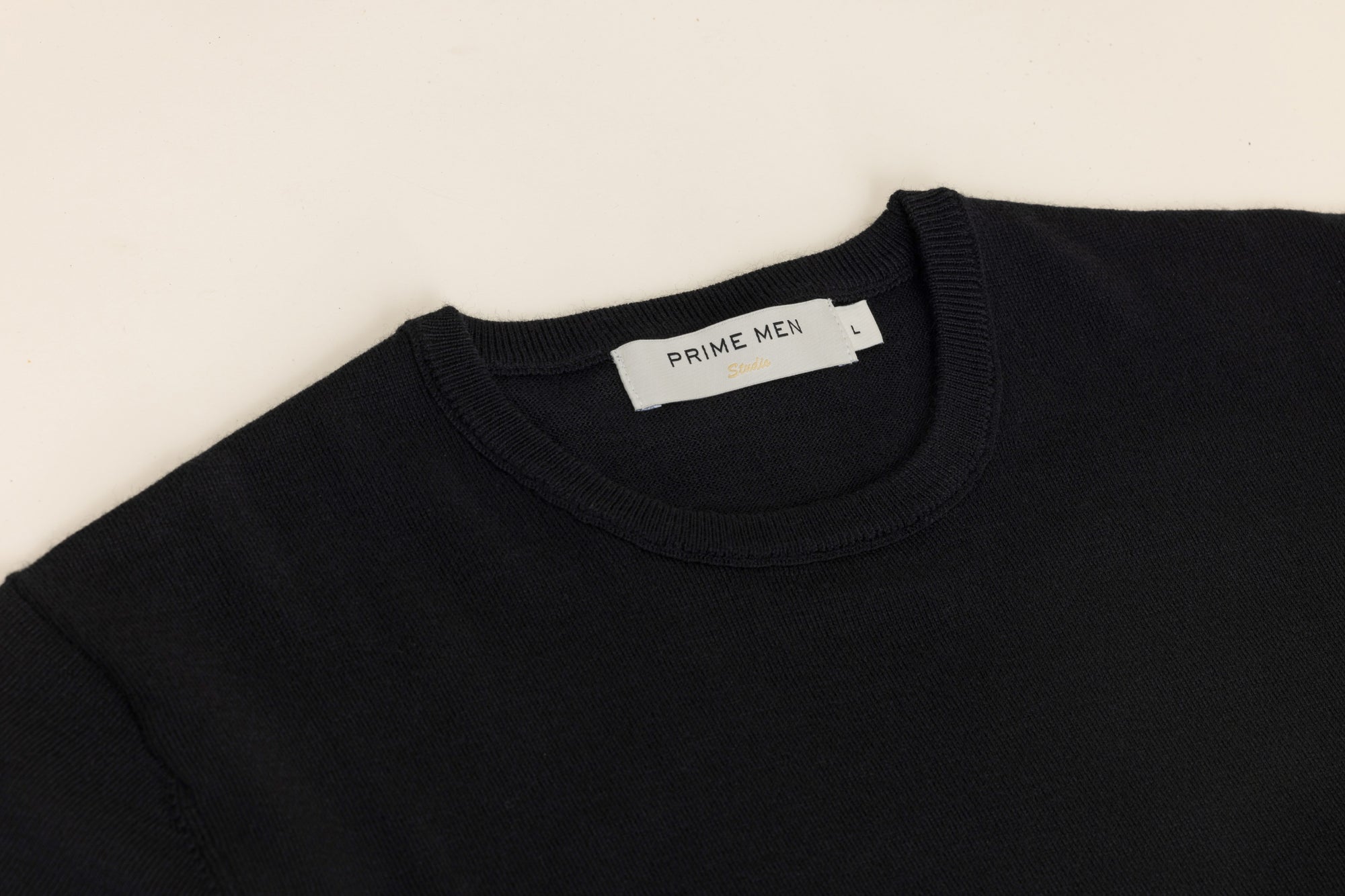 MERINO CREW KNIT BLACK