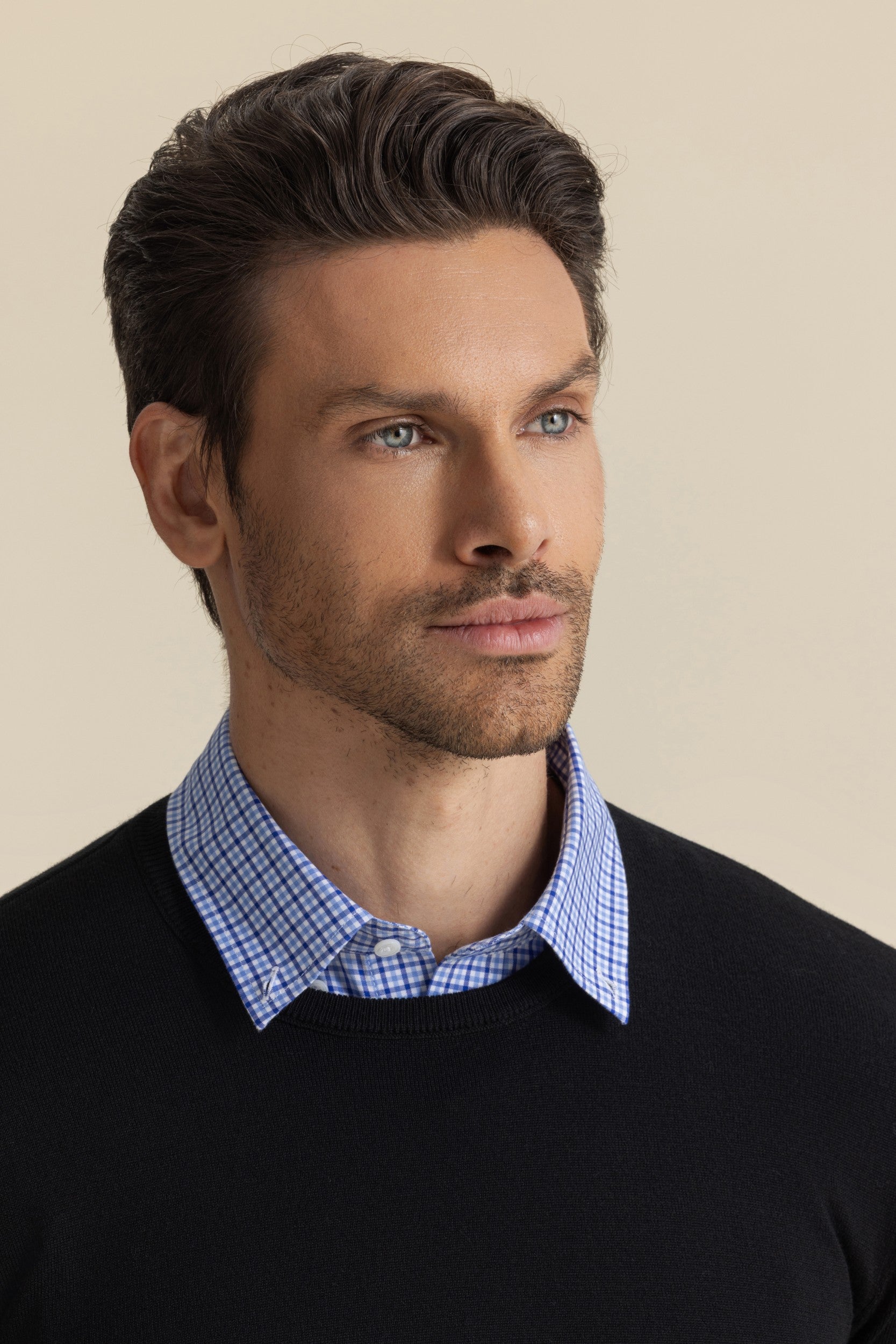 MERINO CREW KNIT BLACK