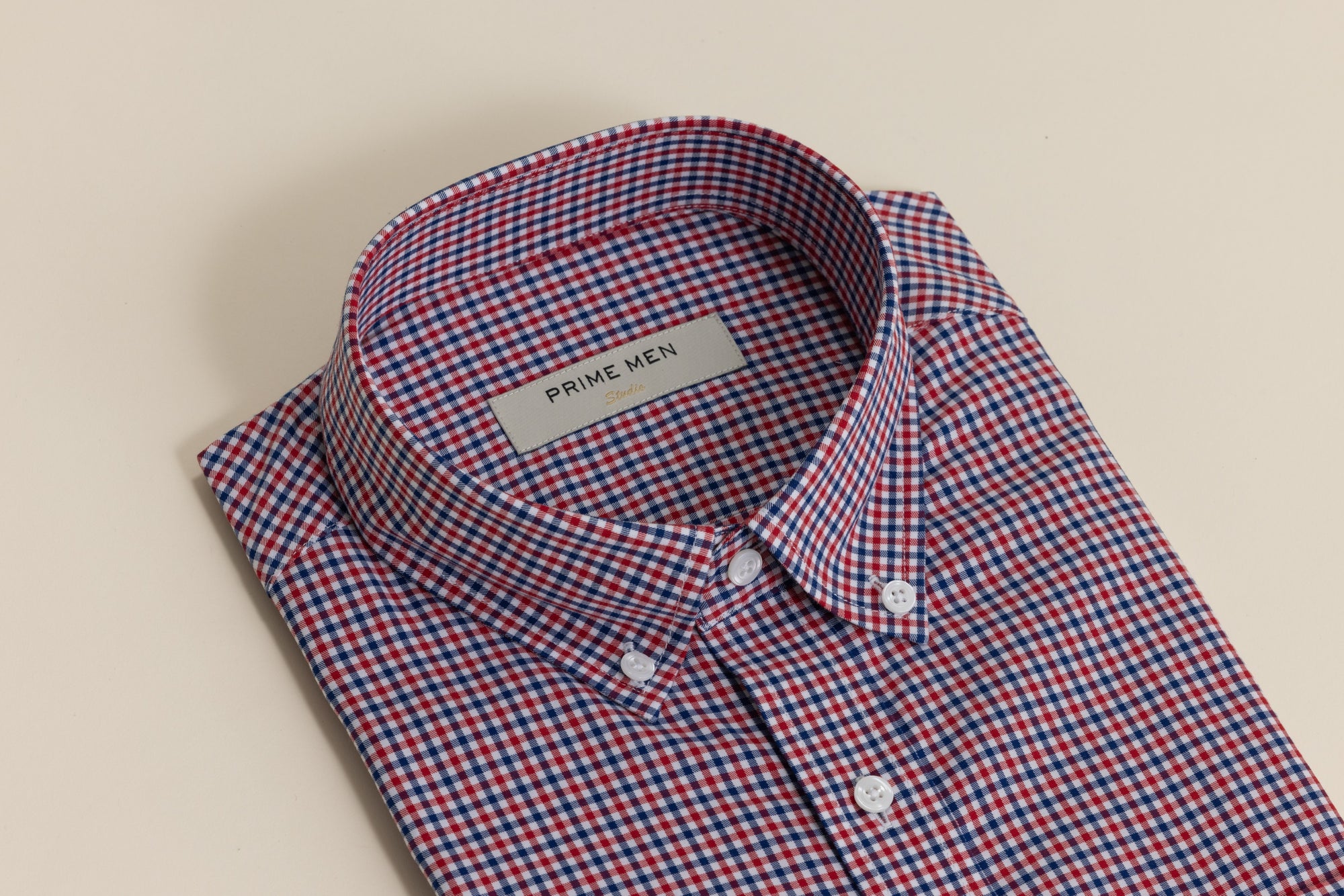 COTTON CHECK SHIRTS RED BLUE