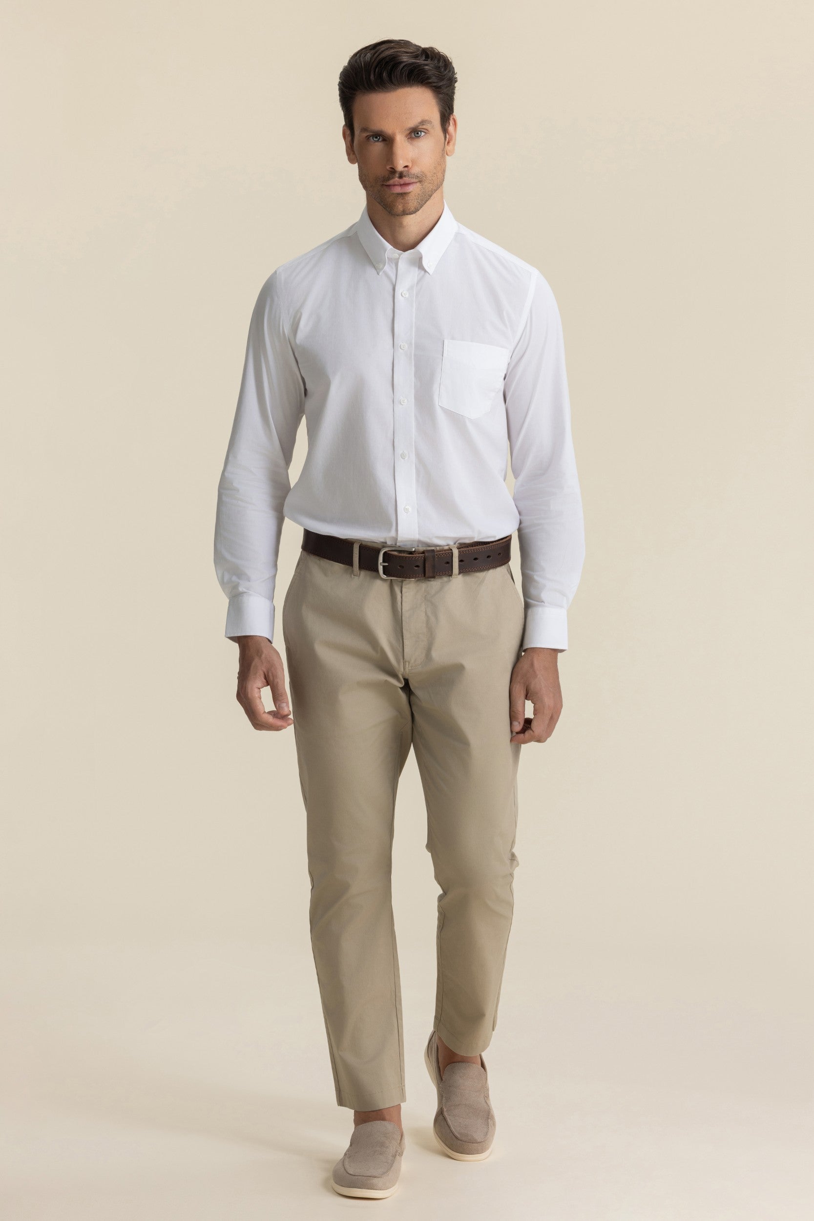 STRETCH POPLIN SHIRTS WHITE