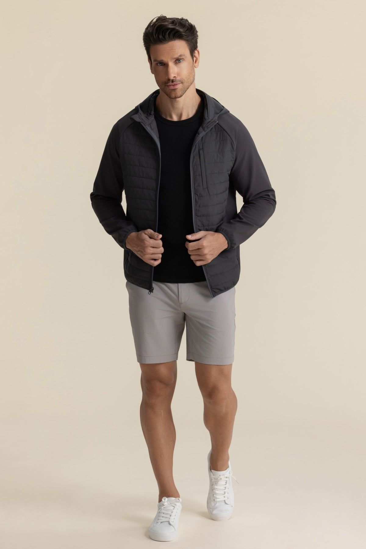 Shell Windbreakert TECH SHELL WINDBREAKER DARK GREY – PRIME MEN STUDIO