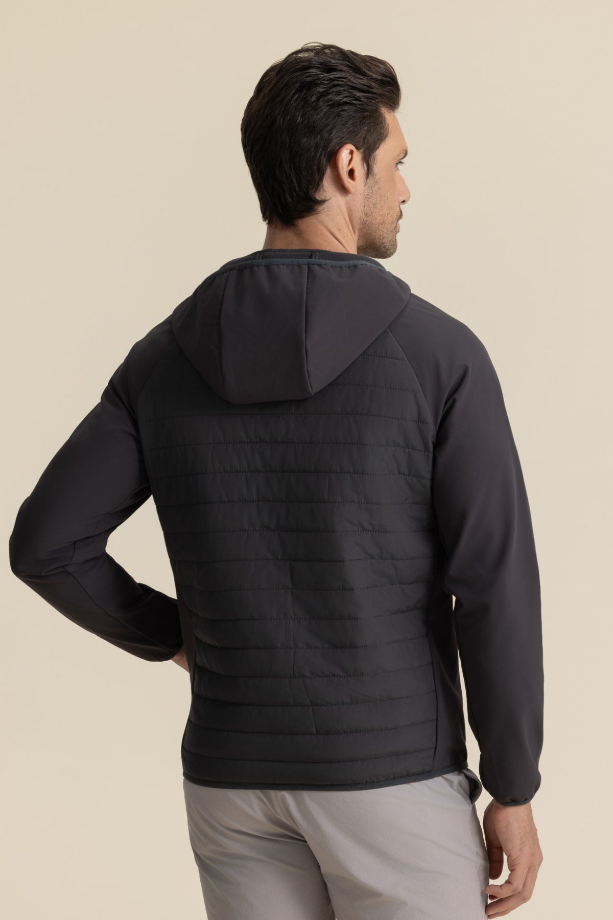 TECH SHELL WINDBREAKER DARK GREY – PRIME MEN STUDIO